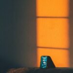 smartphone, screen, room, wall, nature, sunset, aesthetic, home