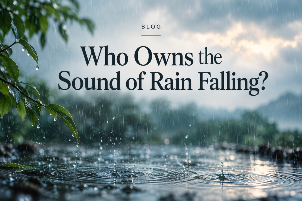 Who Owns the Sound of Rain Falling?
