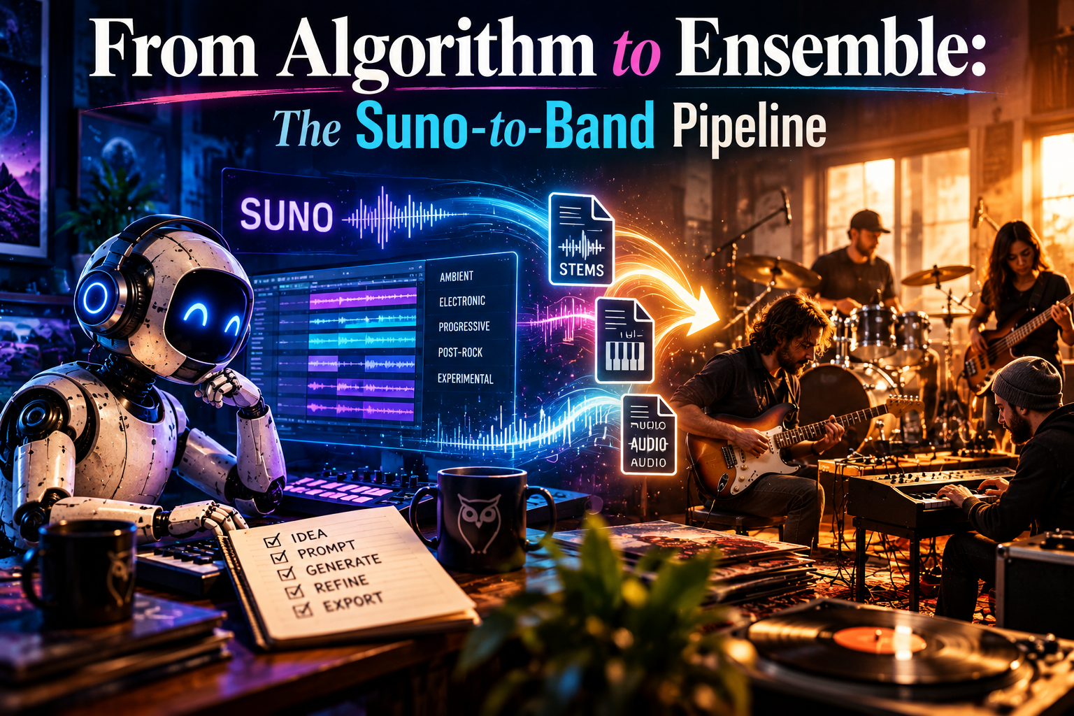 From Algorithm to Ensemble: The Suno-to-Band Pipeline